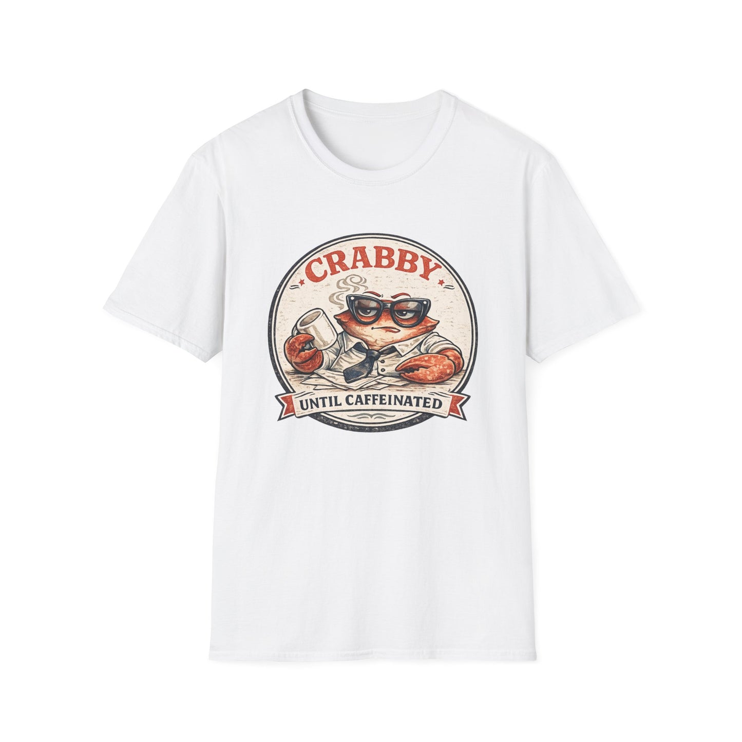 Crabby Until Caffeinated v2 - Office Crab