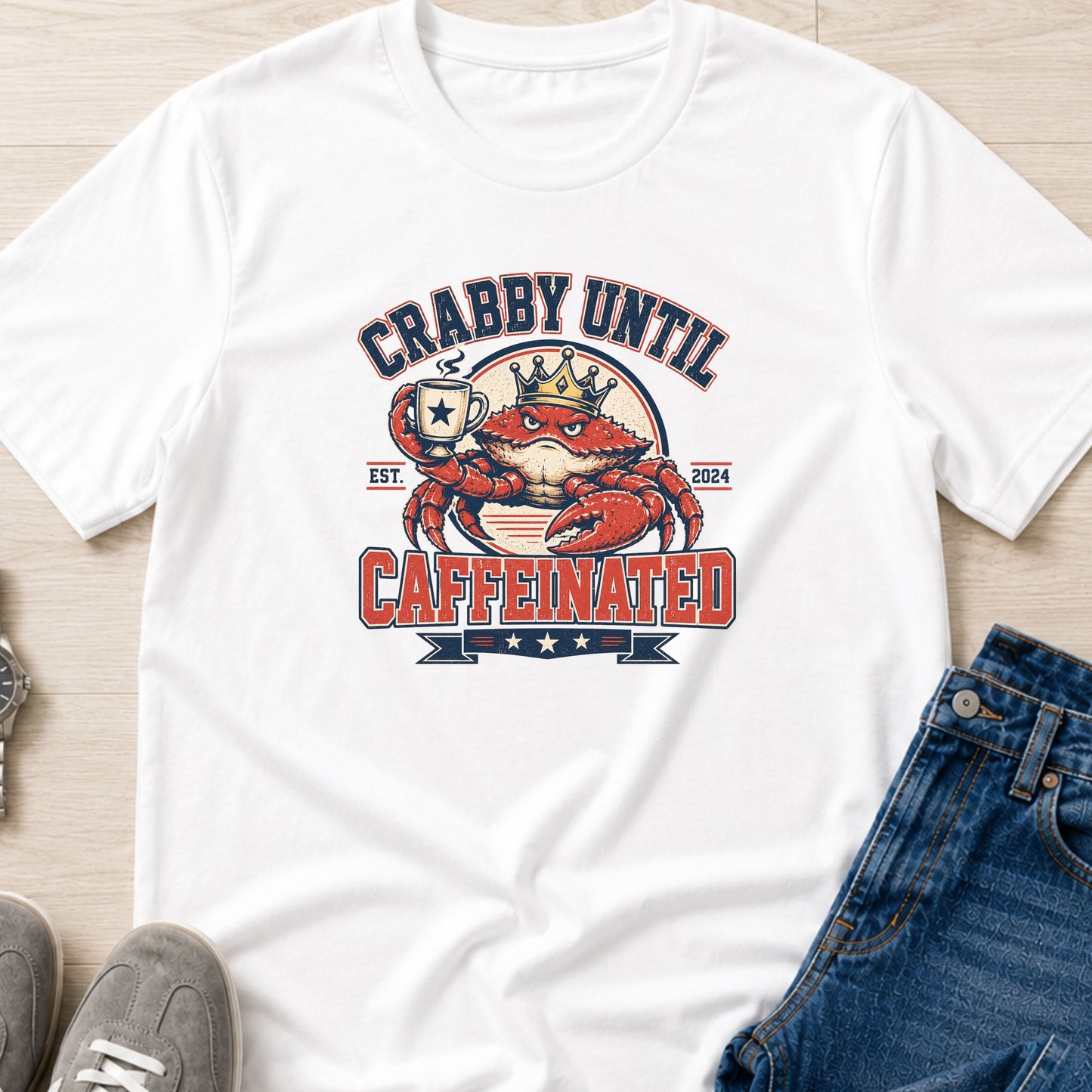 Crabby Until Caffeinated - King Crab