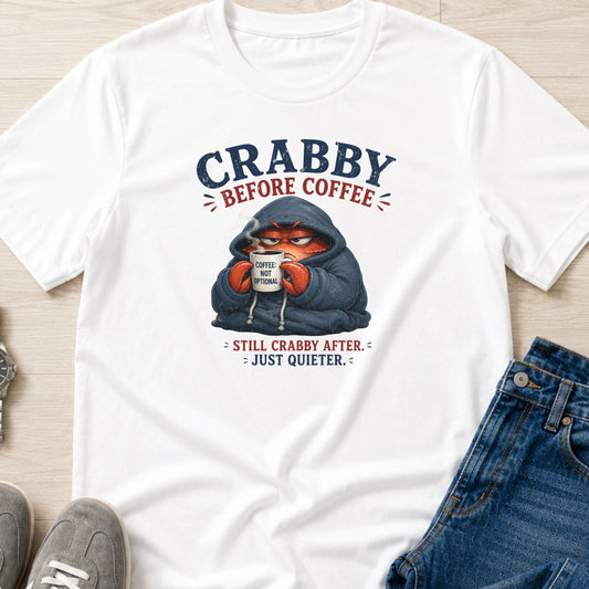 Crabby Before Coffee - introvert crab