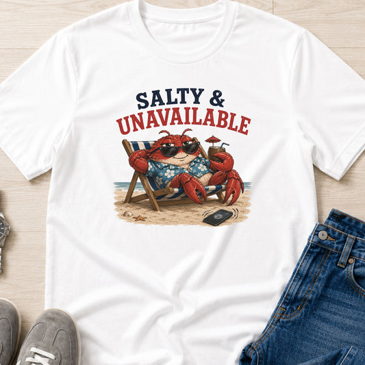 Salty and Unavailable - vacation crab