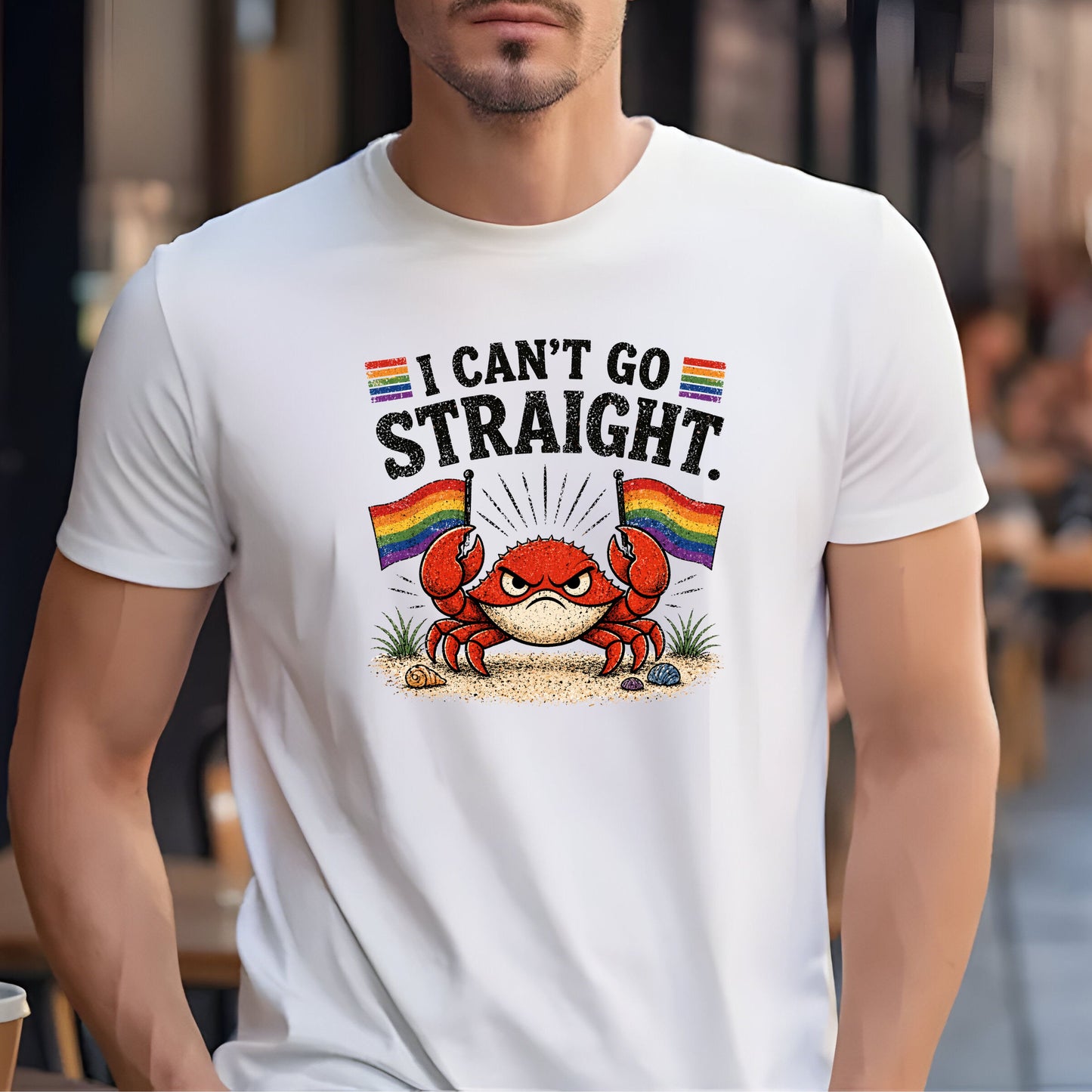 I Cant Go Straight Shirt - angry crab