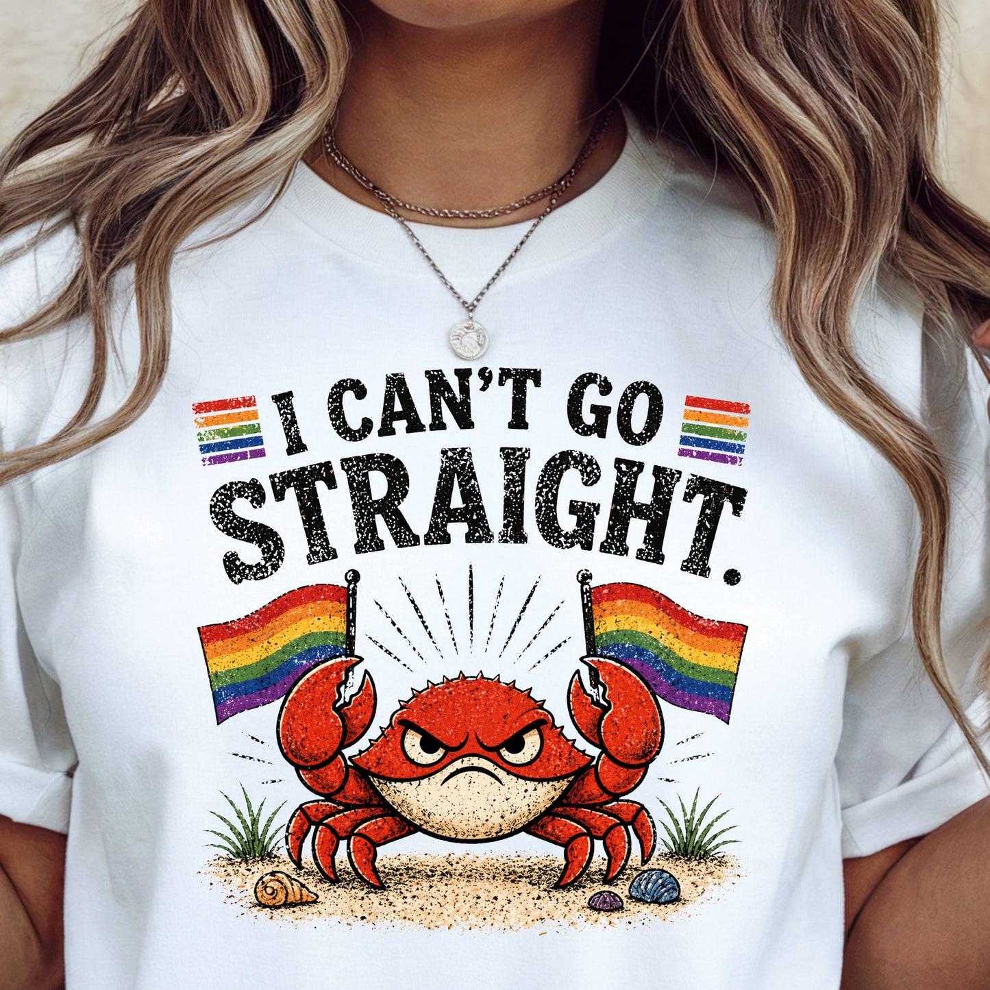 I Cant Go Straight Shirt - angry crab
